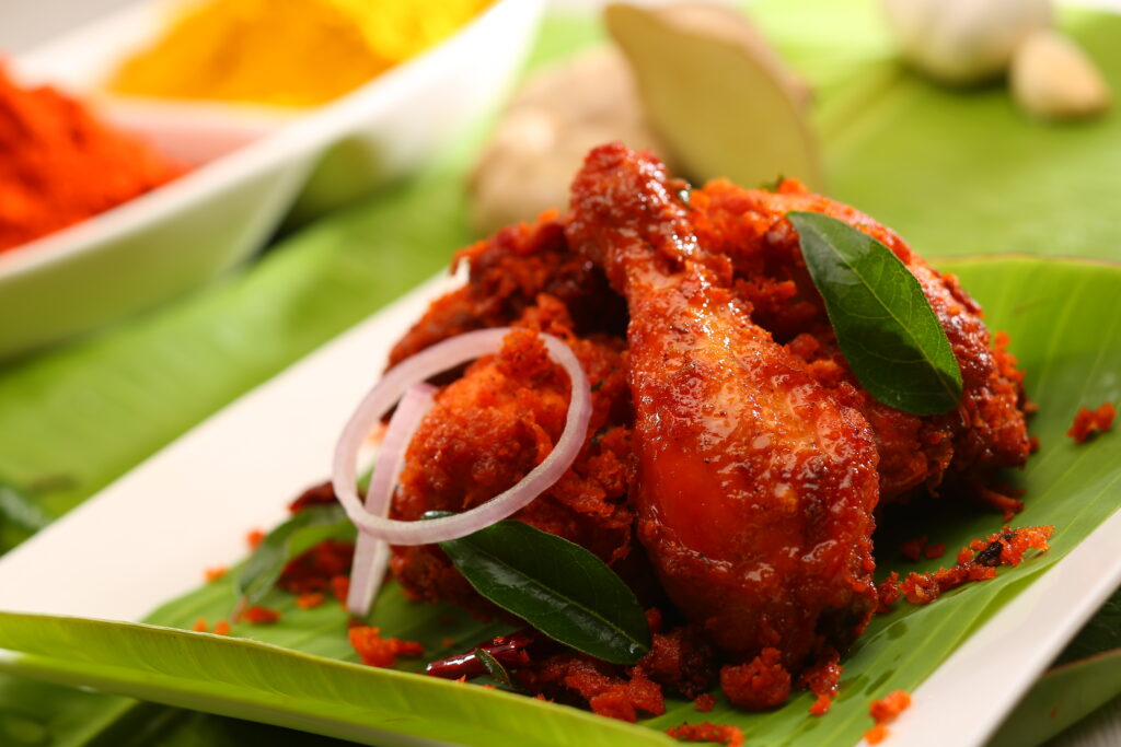 payyoli chicken fry from indian restaurant in kuwait