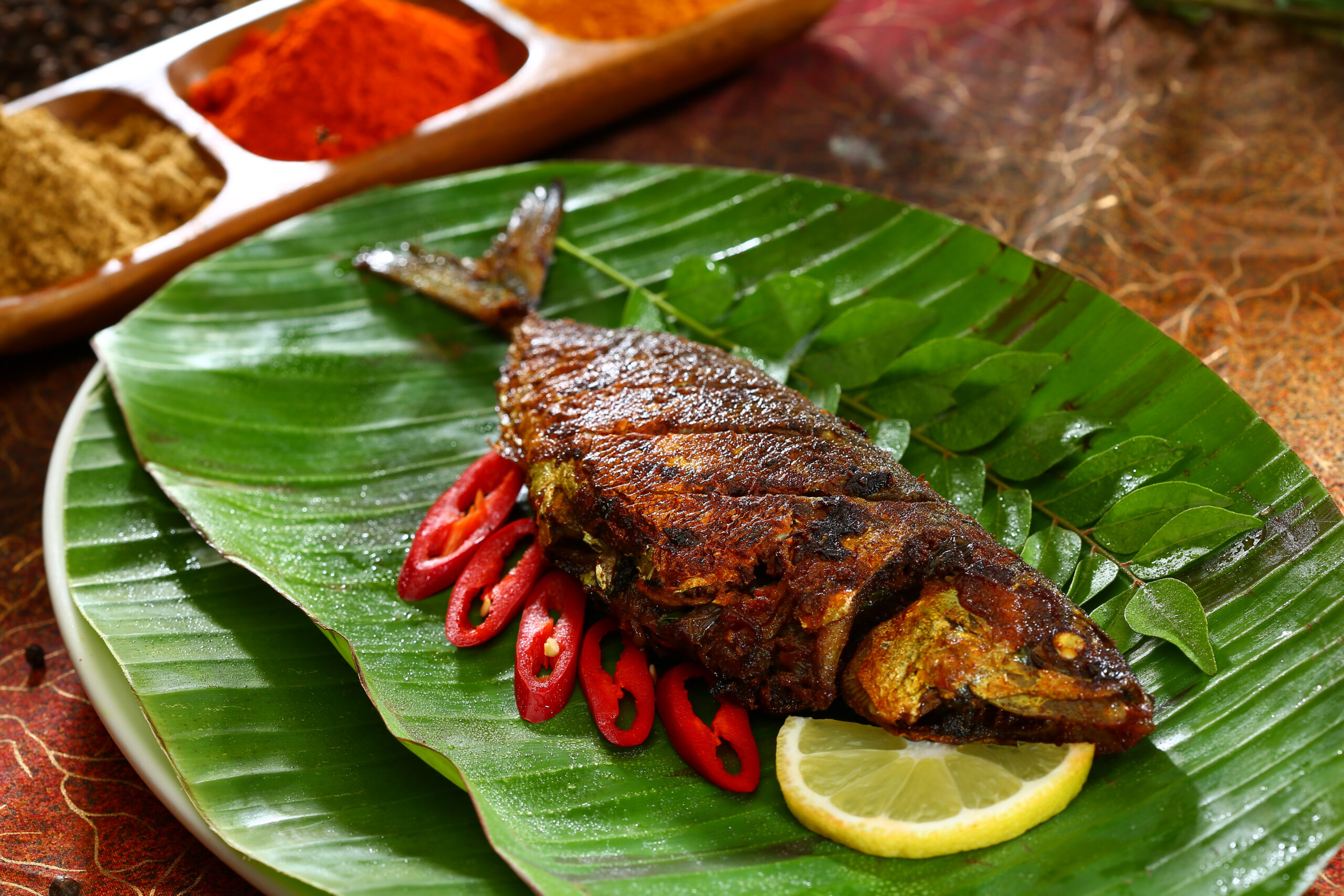Ayala (mackerel) fry a kerala styled fish fry from thakkara an indian restaurant